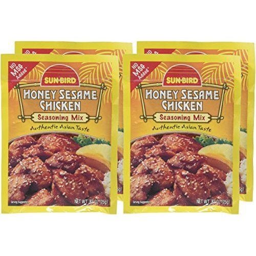 Honey Sesame Chicken Seasoning Mix Packets - Asian Chicken Recipe - 0.88 Ounces Each (Pack Of 4)