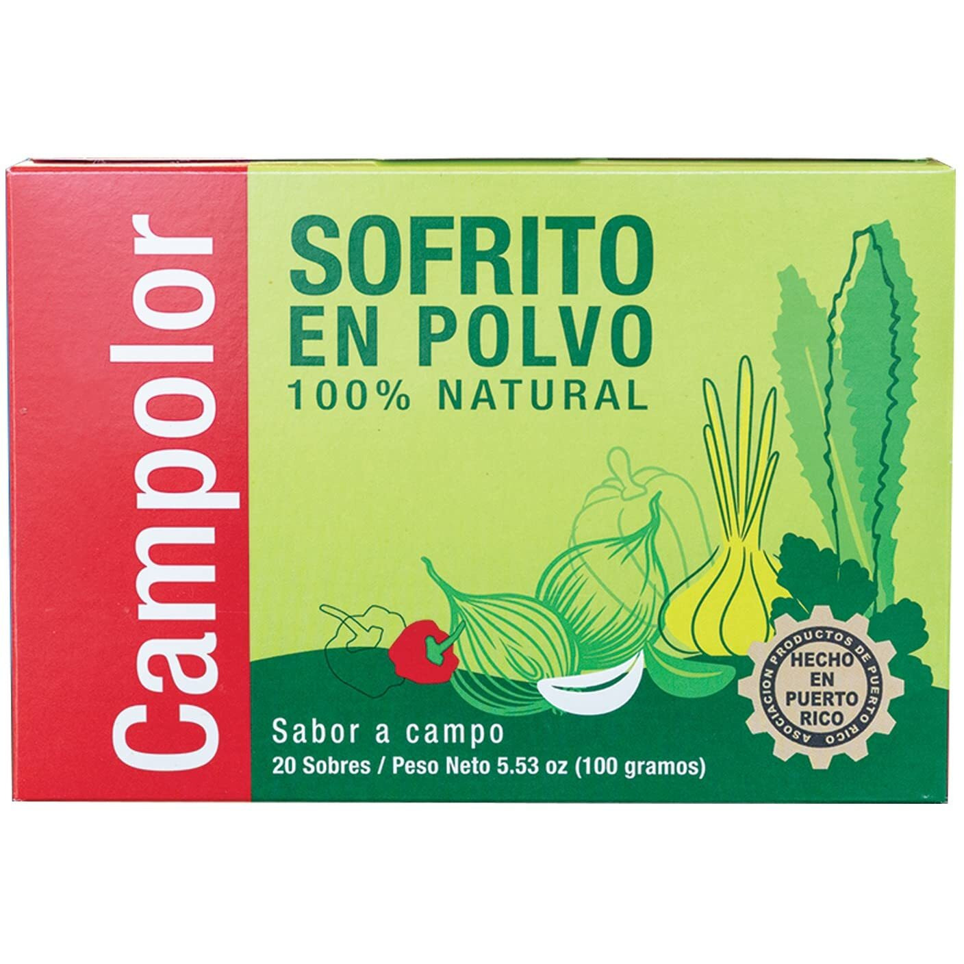 Sofrito En Polvo Campolor Puerto Rico (1 Pack - 20 Sobresitos)