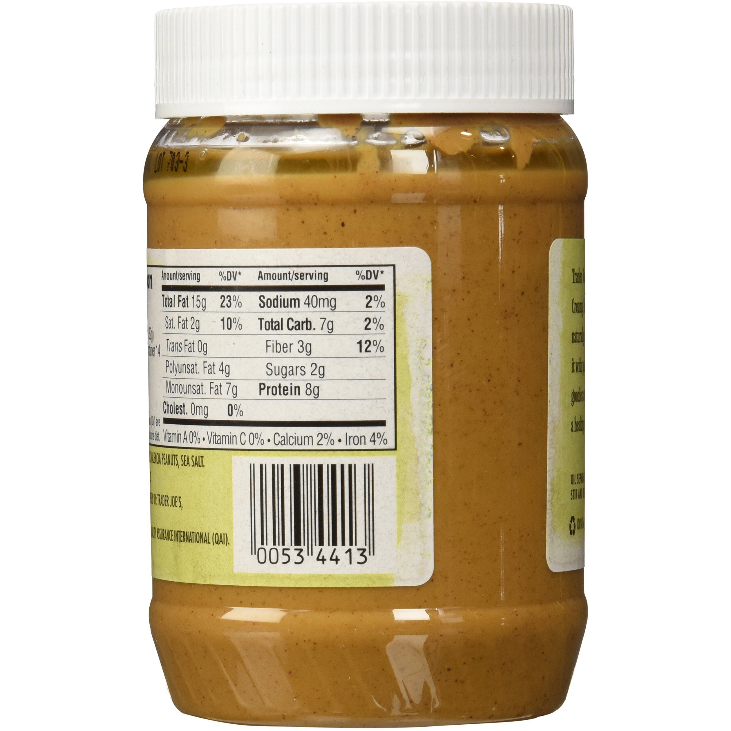 Trader Joe's Organic Peanut Butter Creamy And Salted, 1 Lb