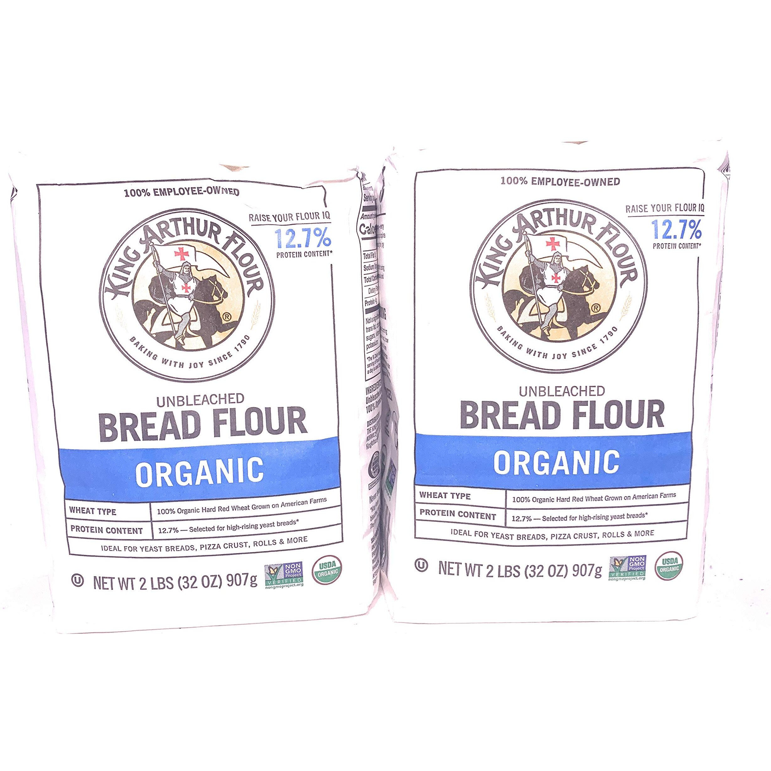 King Arthur Organic Bread Flour 2 Lb Bags (2)
