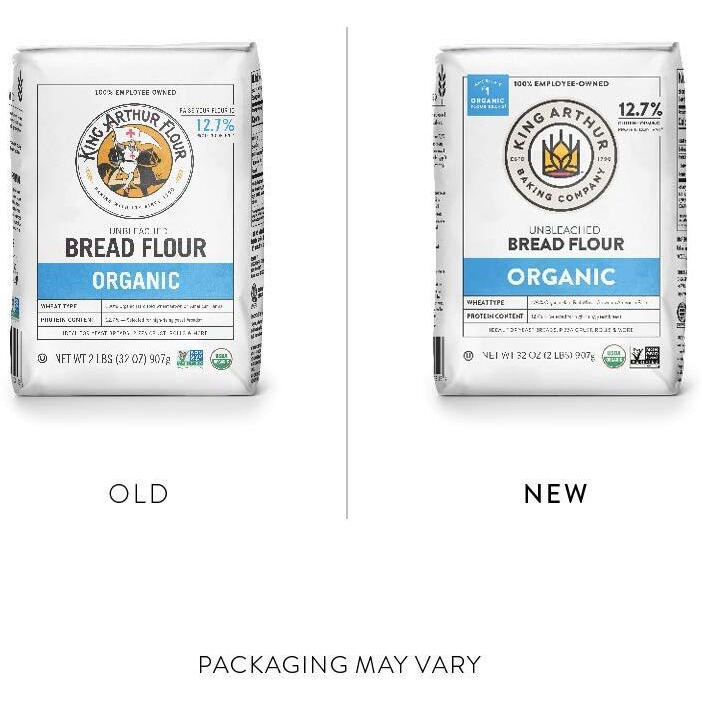 King Arthur Organic Bread Flour 2 Lb Bags (2)