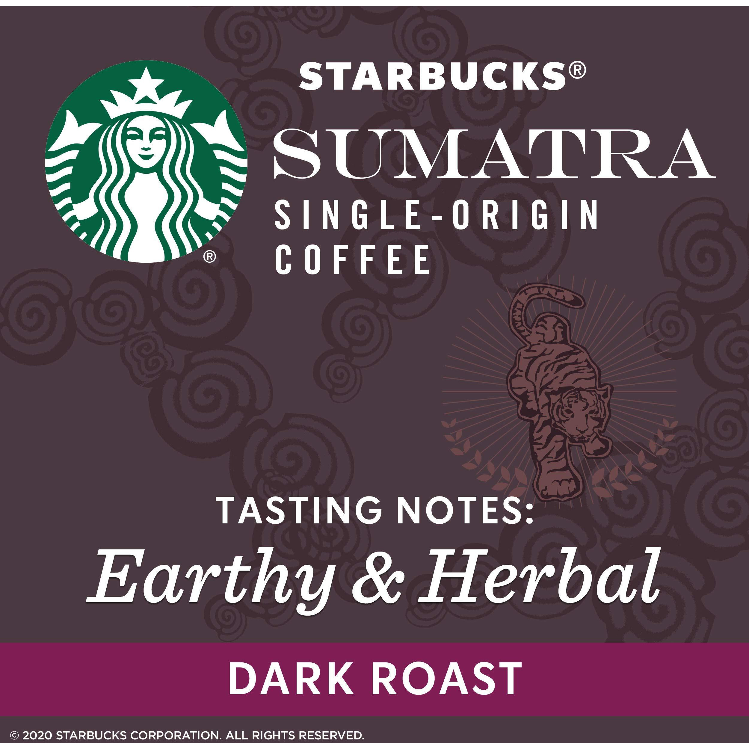 Starbucks Sumatra Dark Roast Single Cup Coffee For Keurig Brewers,0.42 Ounce (Pack Of 24)
