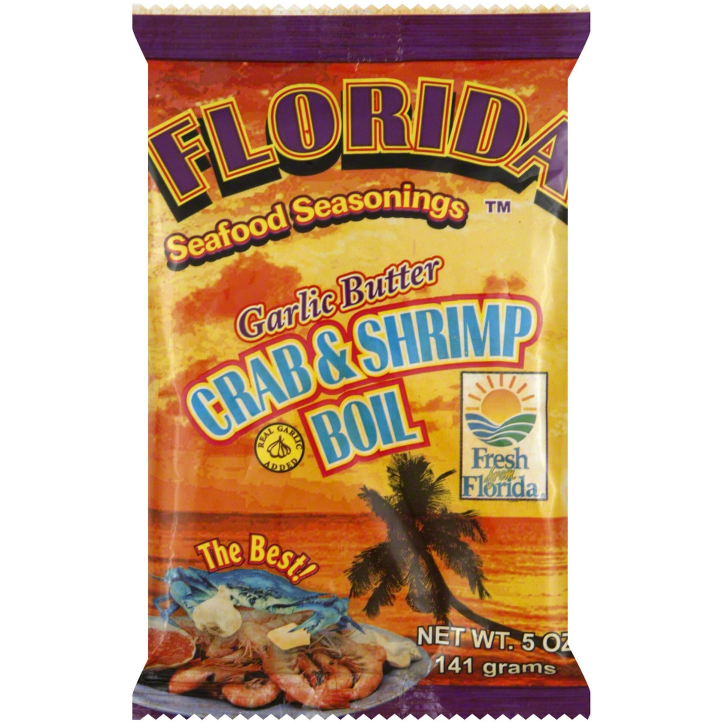 Florida Seafood Seasonings Crab & Shrimp Boil Garlic Butter 5 Oz (3 Pack)