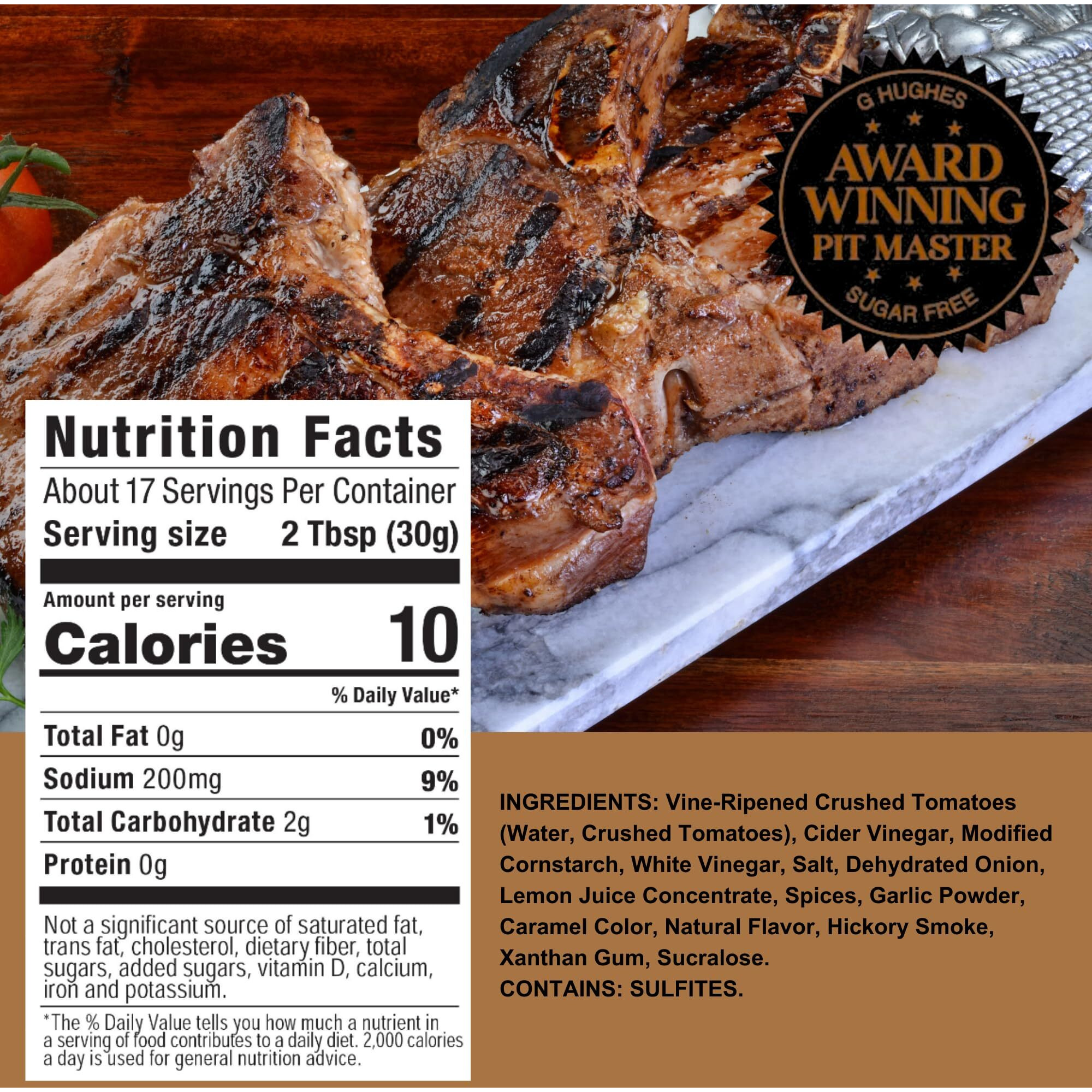 G Hughes Sugar Free, Honey Bbq Sauce - Honey Barbecue Sauce, Sugar Free Bbq Sauce, Keto Honey Bbq Sauce, Gluten Free Honey Barbecue Sauces, Keto Bbq Sauces, Low Carb Barbecue Sauce -18 Oz (3-Pack)