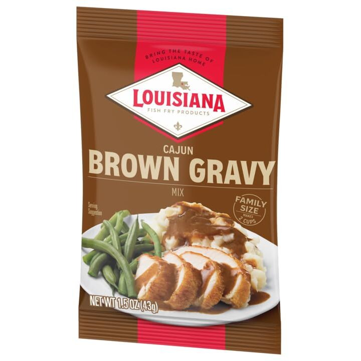 Louisiana Fish Fry Products Brown Gravy Mix, 1.5 Oz (Pack Of 12)