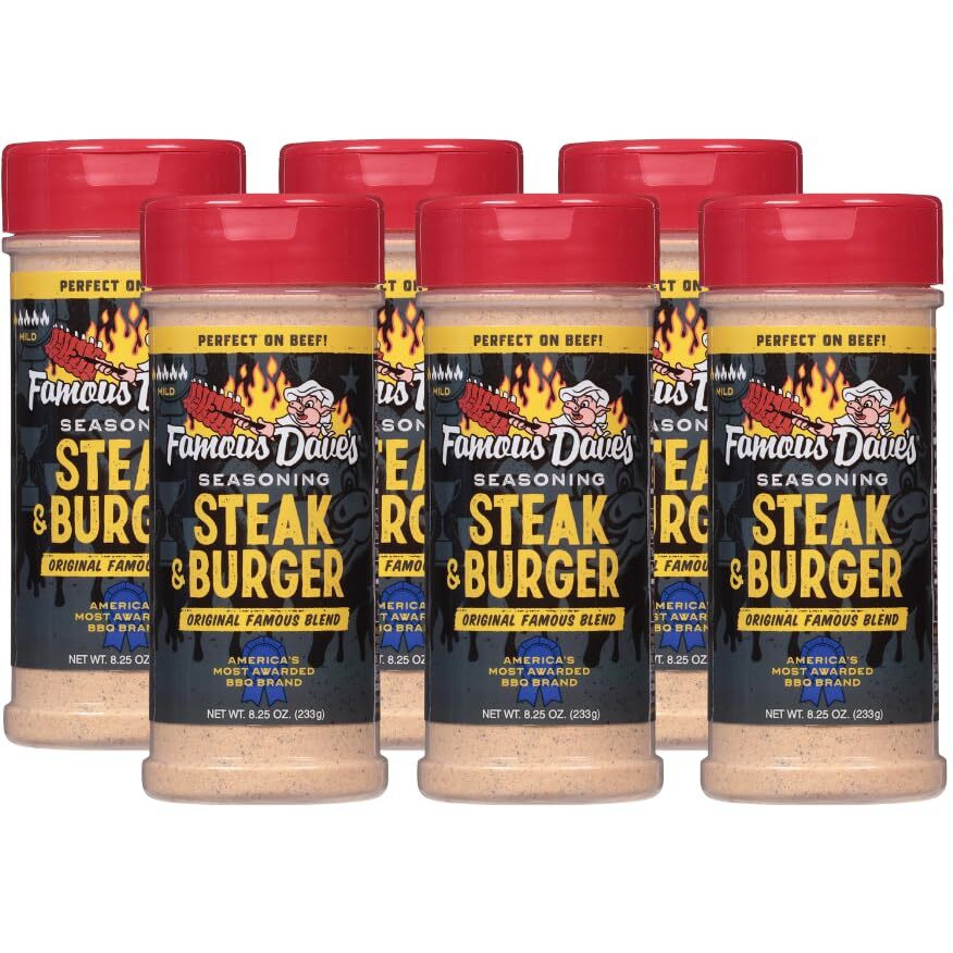 Famous Dave's - 6 Pck, Steak & Burger Seasoning (49.50 Oz.)