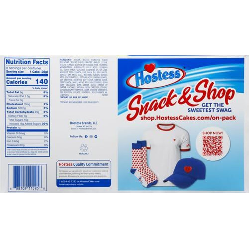 Hostess Baby Bundts, Lemon Drizzle, 8Count