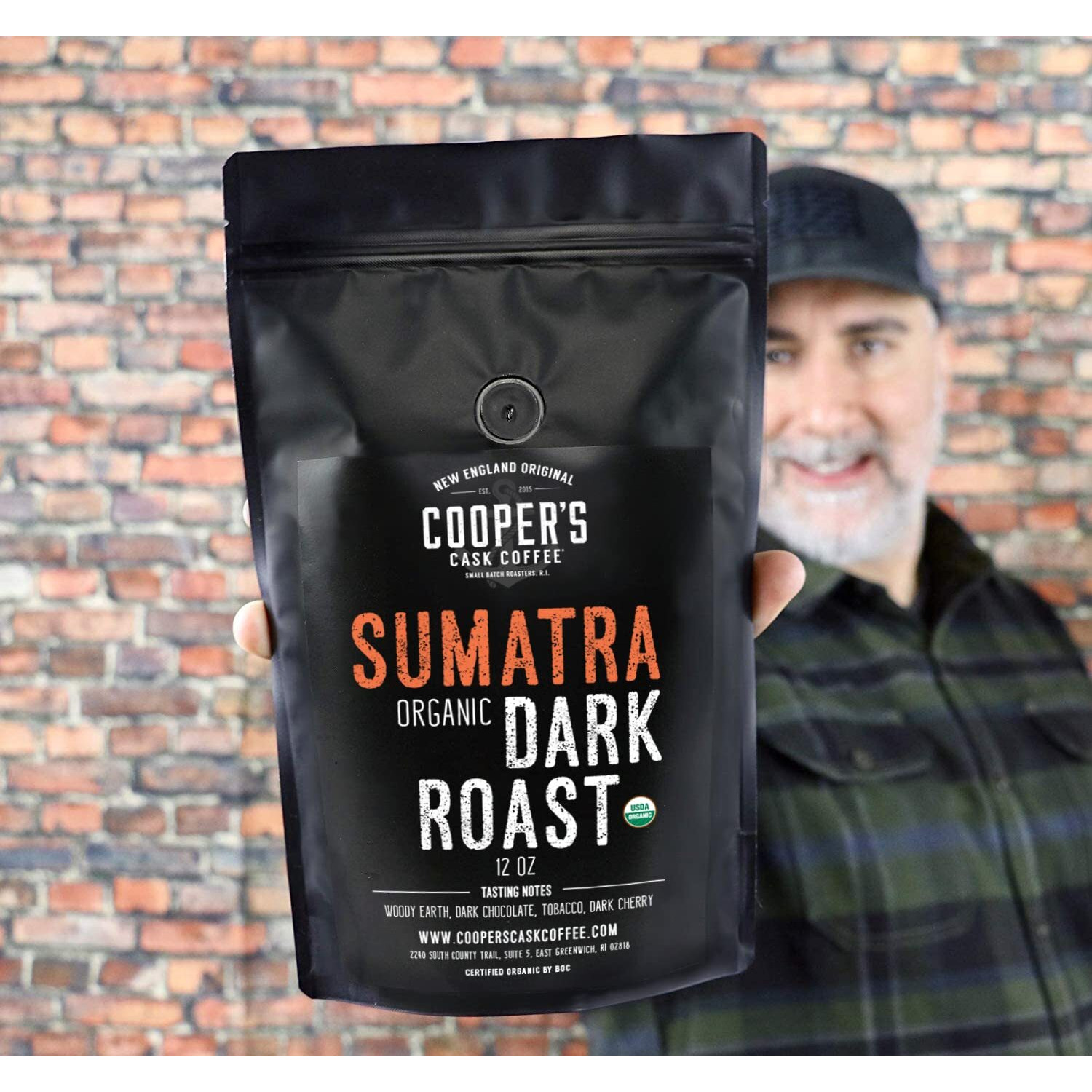 Organic Dark Roast Sumatra, Smooth And Rich Single Origin Grade 1 Premium Coffee - 12 Oz Bag (Whole Bean)