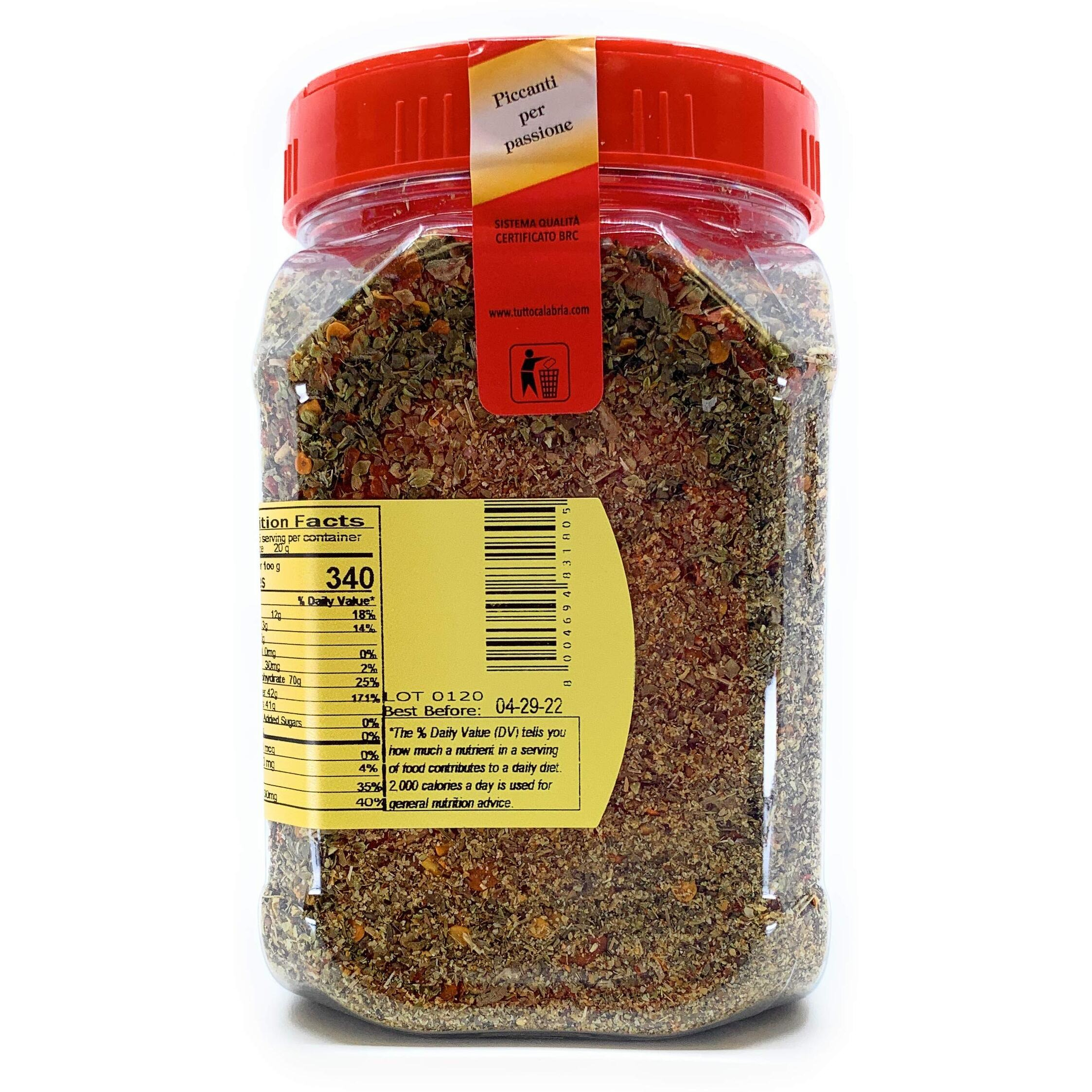 Bruschetta Seasoning Mix, A Blend Of Italian Spices, Grown In Italy, Product Of Calabria, 200G, Tuttocalabria