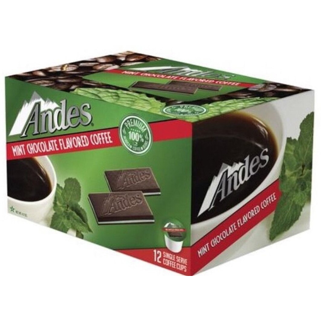 Andes Mint Chocolate Flavored Coffee Cups, 12 Count