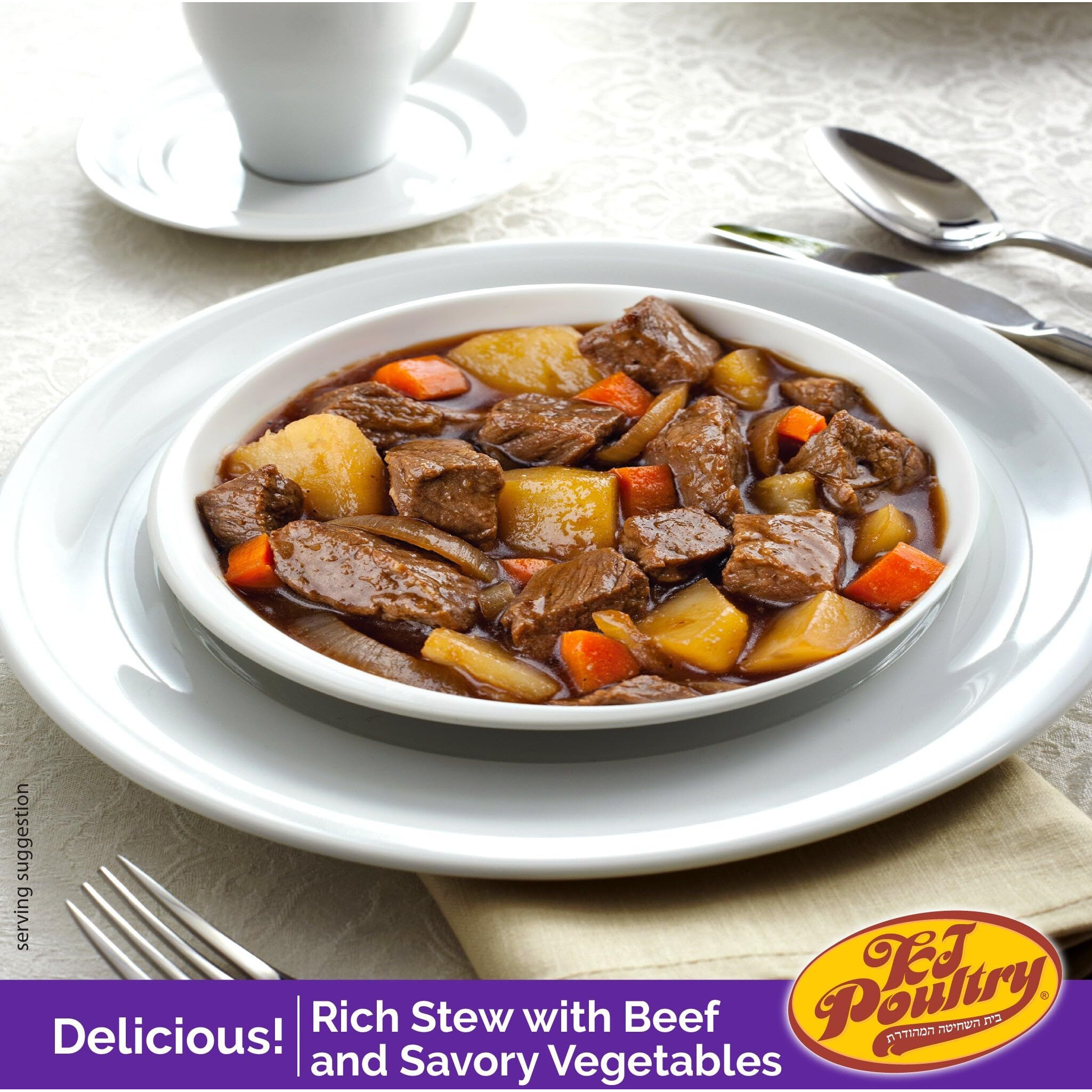 Kosher For Passover Gluten Free Meals, Beef Goulash Stew With Vegetables (3 Pack) Mre Meat Ready To Eat, Prepared Entree Fully Cooked, Shelf Stable Food Microwave Dinner - Traveler Backpacker