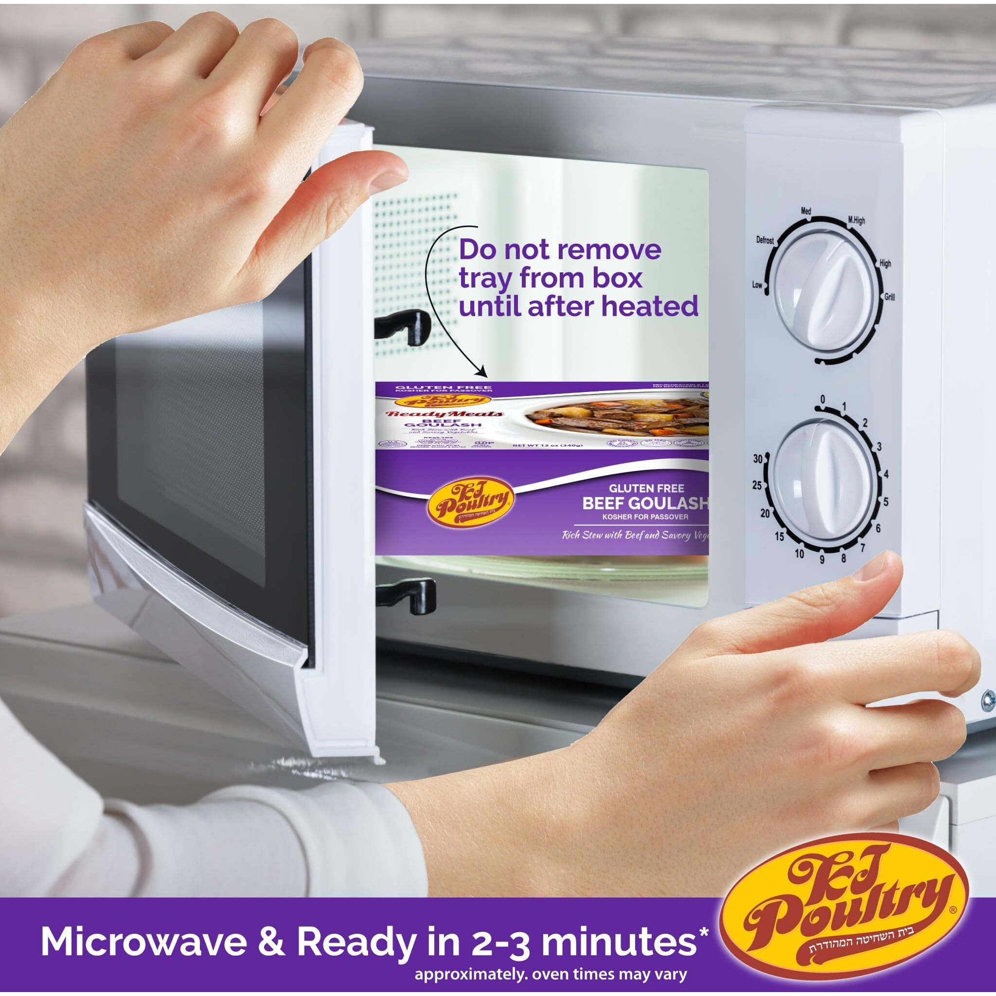 Kosher For Passover Gluten Free Meals, Beef Goulash Stew With Vegetables (3 Pack) Mre Meat Ready To Eat, Prepared Entree Fully Cooked, Shelf Stable Food Microwave Dinner - Traveler Backpacker