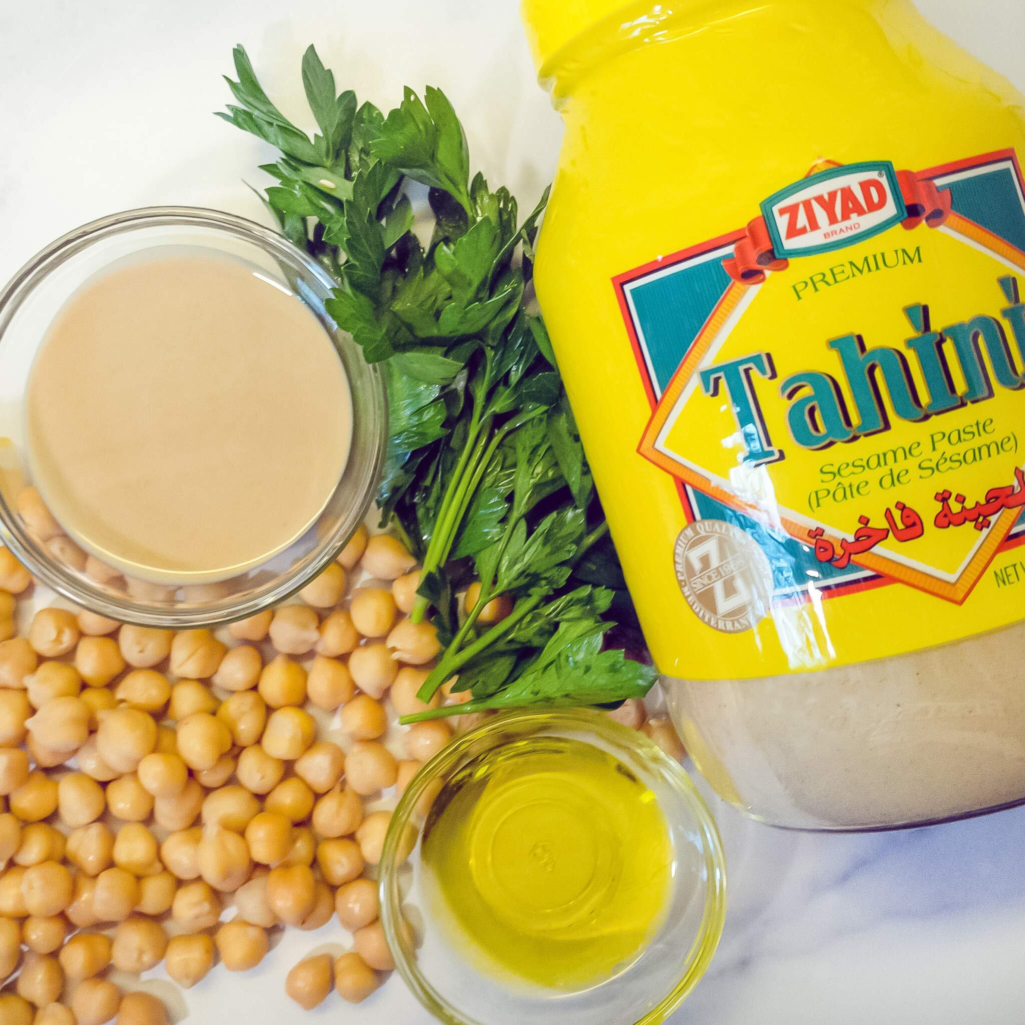 Ziyad Brand Tahini Sesame Paste, No Additives, No Preservatives, Perfect For Pita Bread, Meat, Vegetables And More 32Oz (Pack Of 4)