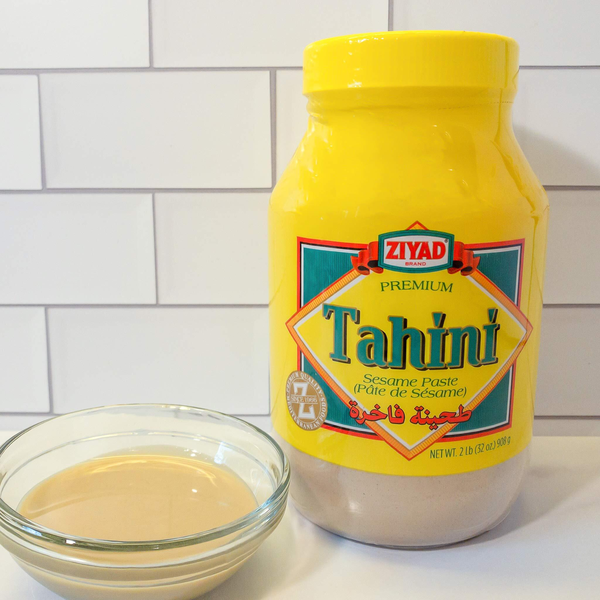 Ziyad Brand Tahini Sesame Paste, No Additives, No Preservatives, Perfect For Pita Bread, Meat, Vegetables And More 32Oz (Pack Of 4)