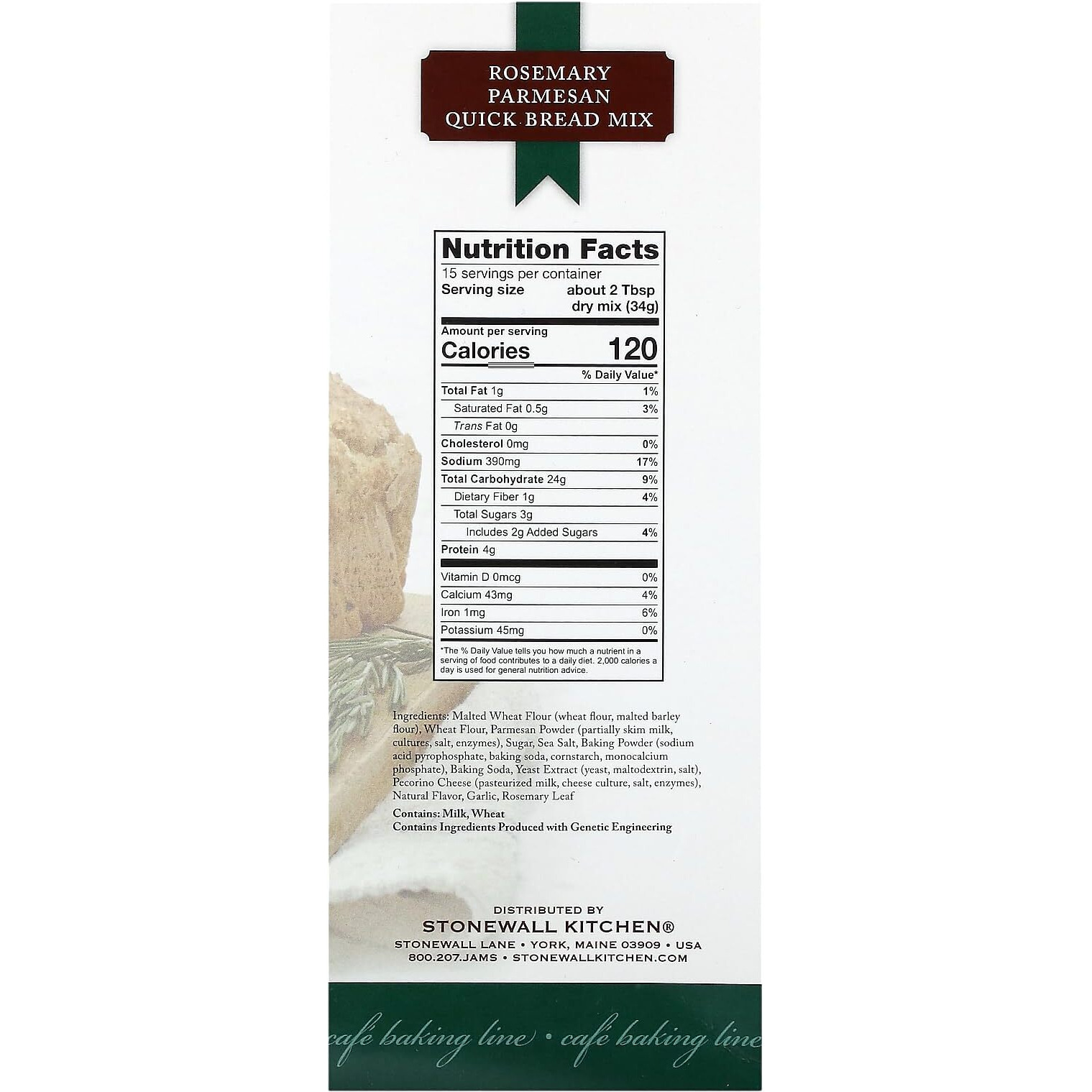 Stonewall Kitchen Rosemary Parmesan Quick Bread Mix, 18 Oz