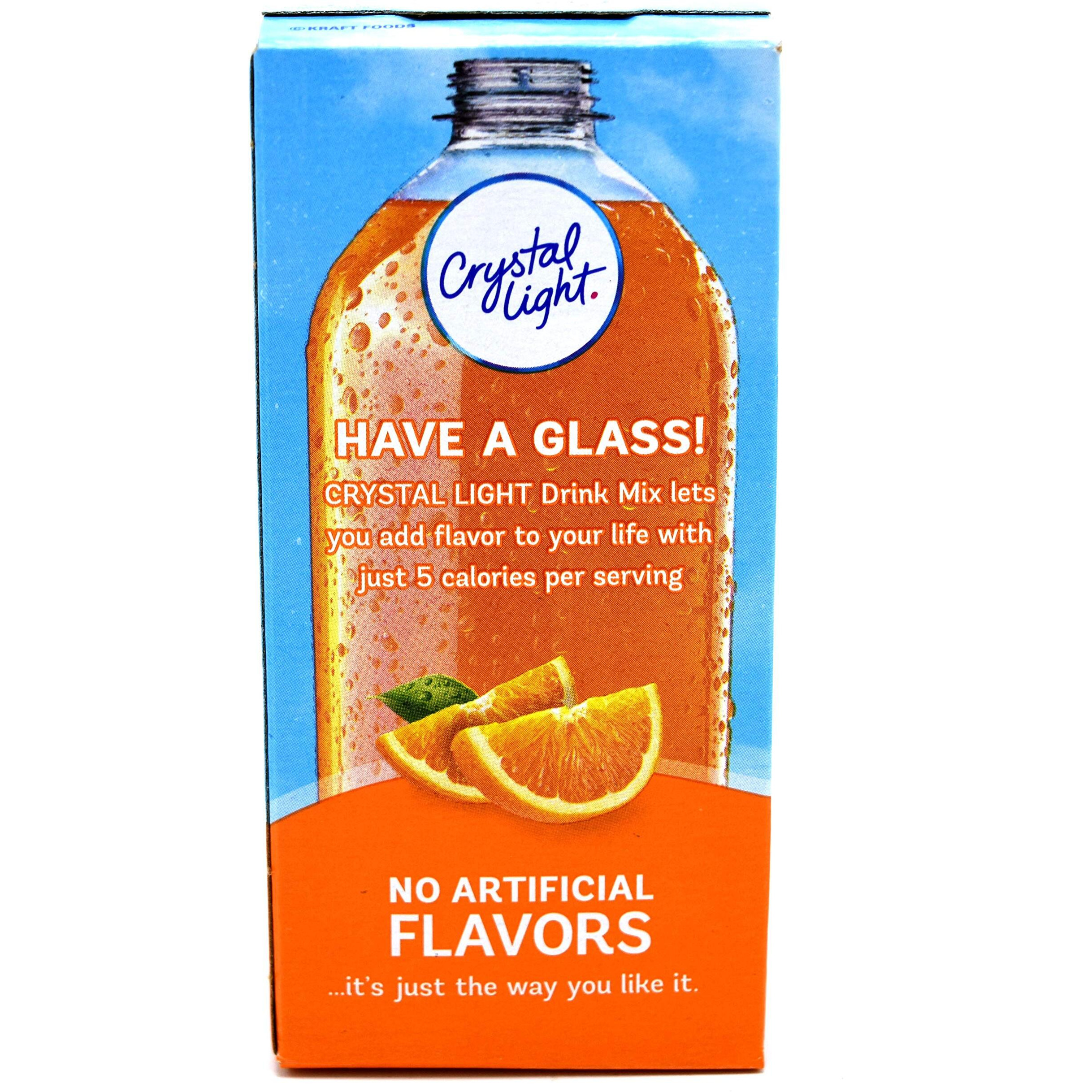 Crystal Light On The Go Packets, Classic Orange With Vitamin C And Calcium, 10 Ct