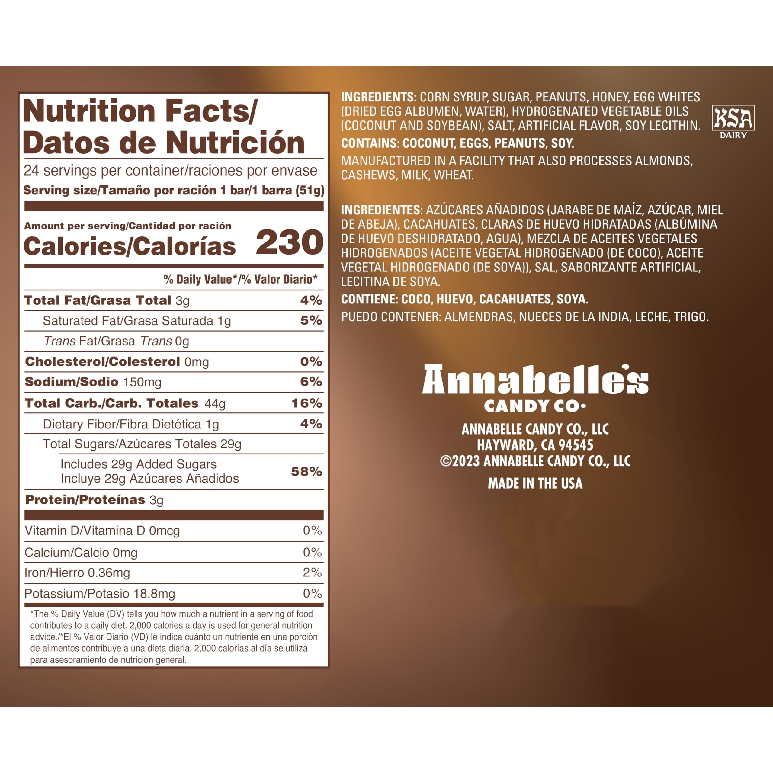 Annabelle's Big Hunk Candy Bar, 1.8-Ounce Bars (Pack Of 24)
