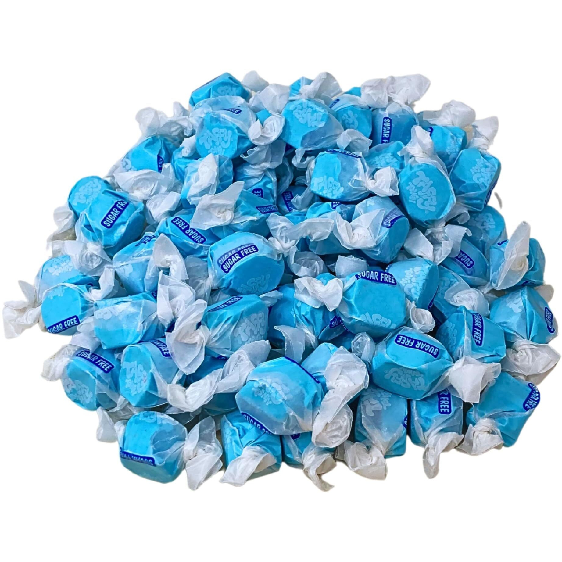 Sugar Free Blue Raspberry Salt Water Taffy - 1Lb (16Oz)