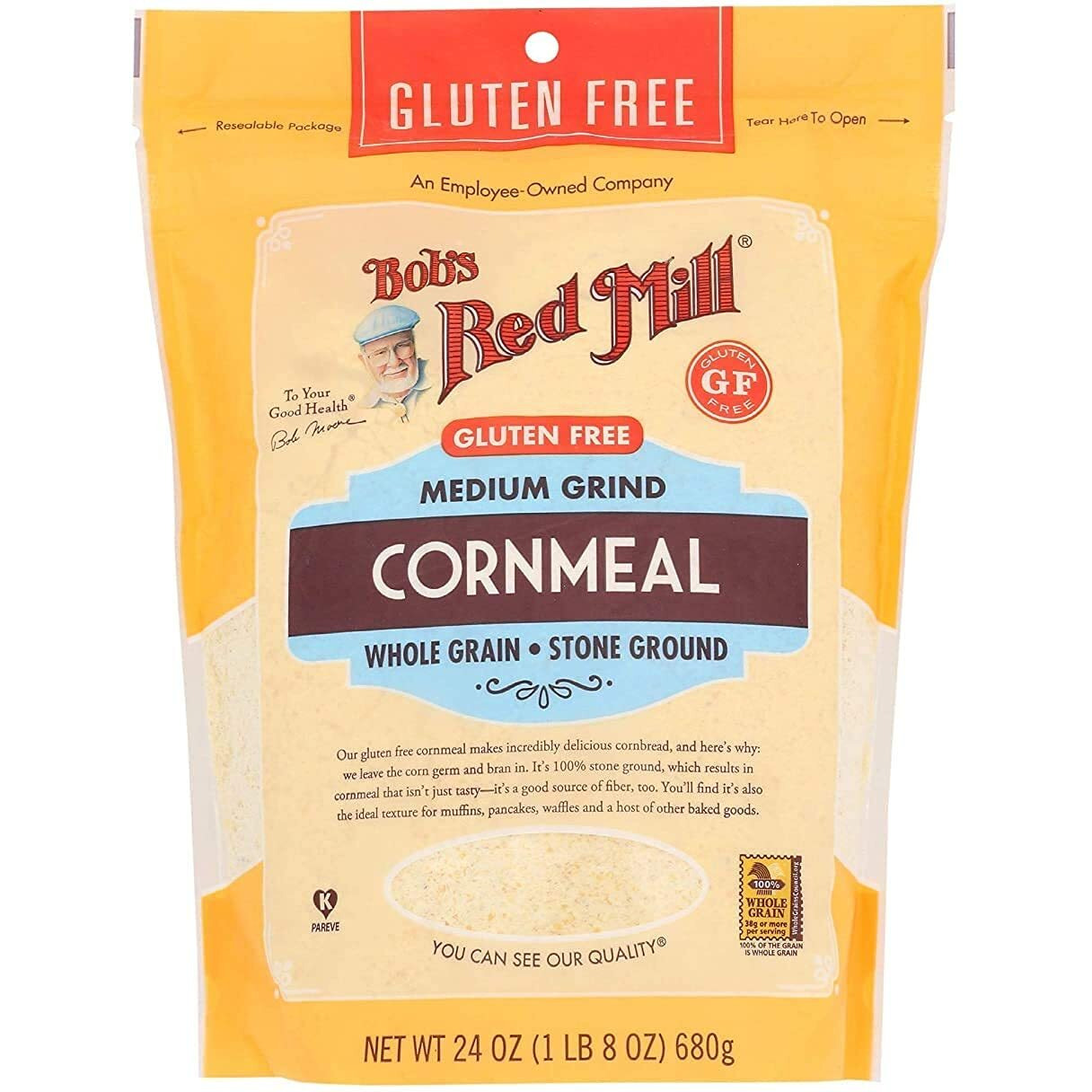 Bob's Red Mill, Corn Meal, Gluten Free, 24 Ounce (Case Of 3)