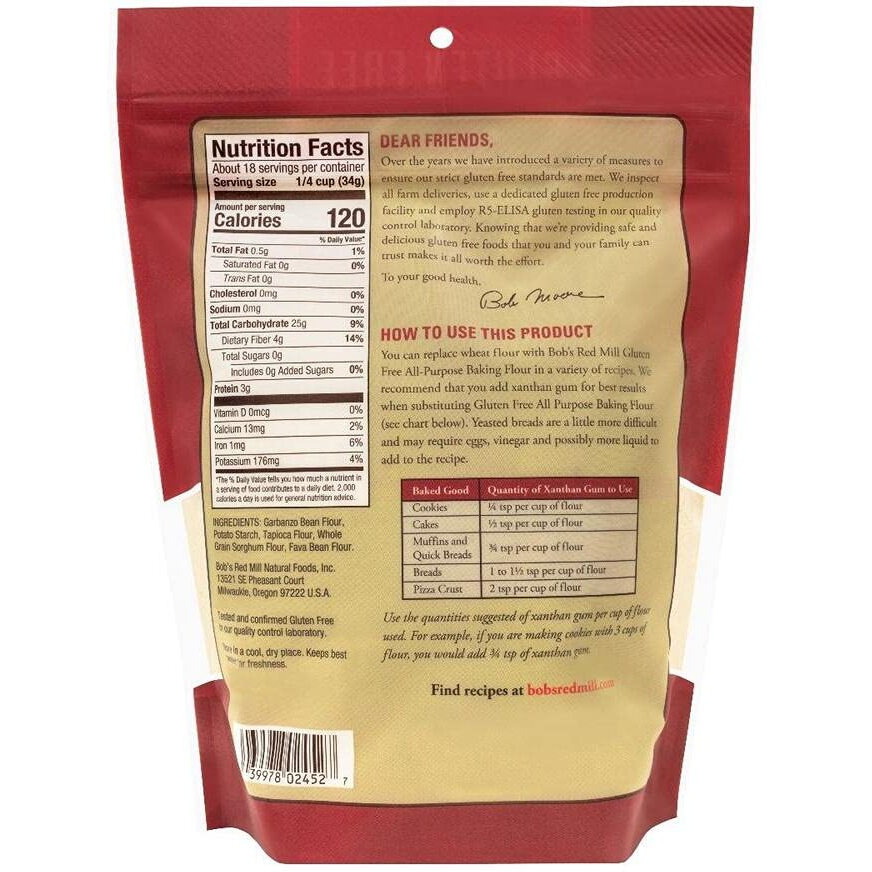 Bob's Red Mill All Purpose Gluten Free Flour - 1.37 Pound (Pack Of 2)