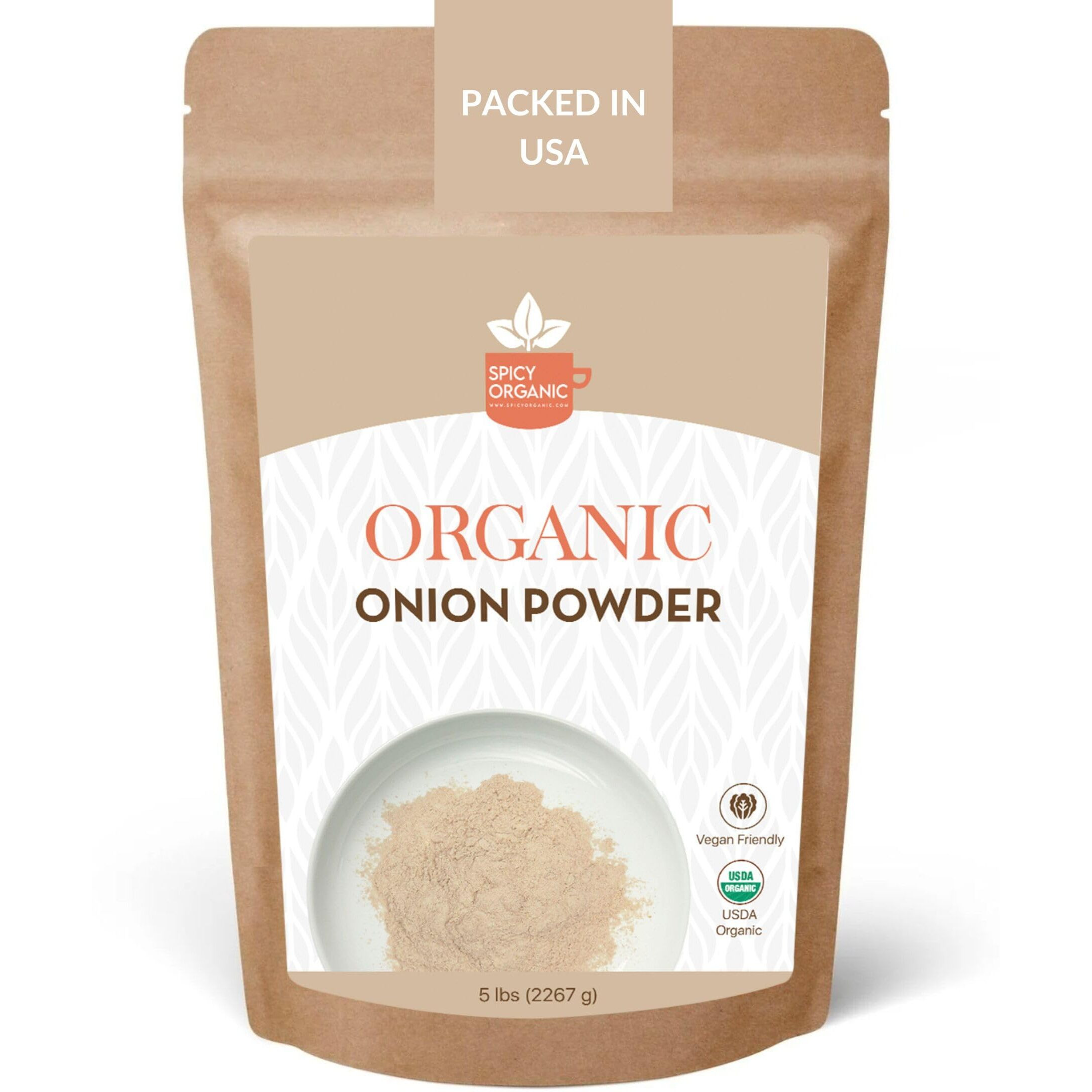 Spicy Organic White Onion Powder - 5 Lbs (80 Oz.) - Certified Usda Organic - The Ultimate Organic Seasoning For Cooking