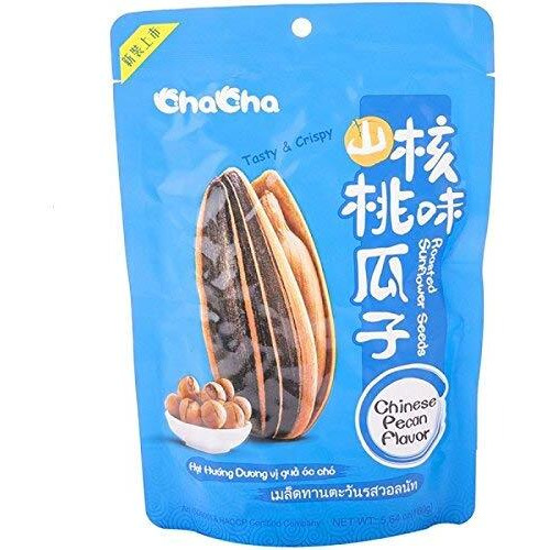 Chacha Roasted Sunflower Seeds Chinese Pecan Flavor, (3 Pack, Total Of 16.92Oz)