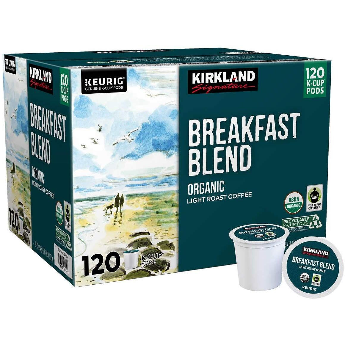 Kirkland Signature Breakfast Blend K-Cup, 120 Count