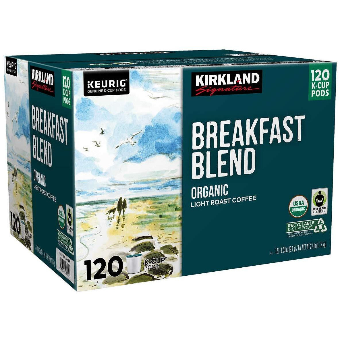 Kirkland Signature Breakfast Blend K-Cup, 120 Count