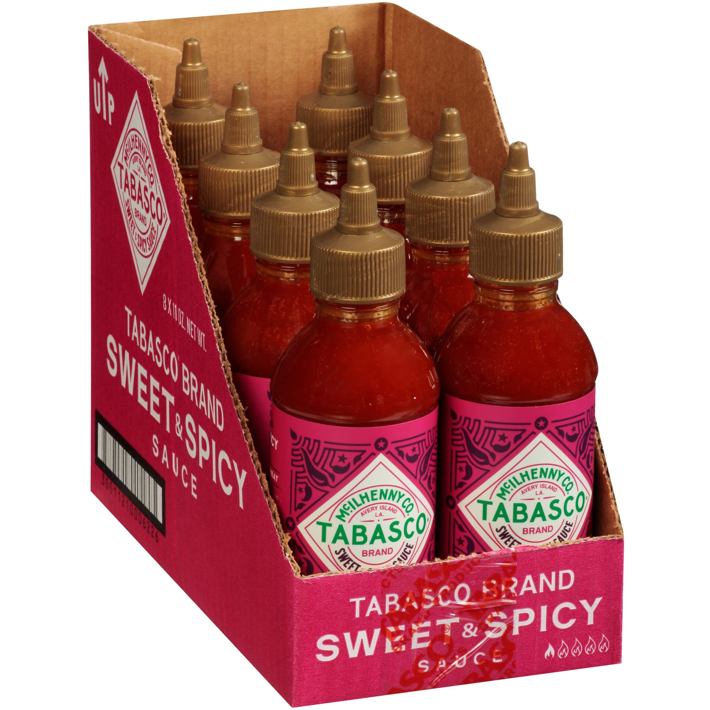 Tabasco Sweet & Spicy Sauce, Kosher, Gluten Free & Non-Gmo, 11 Ounce (Pack Of 8)