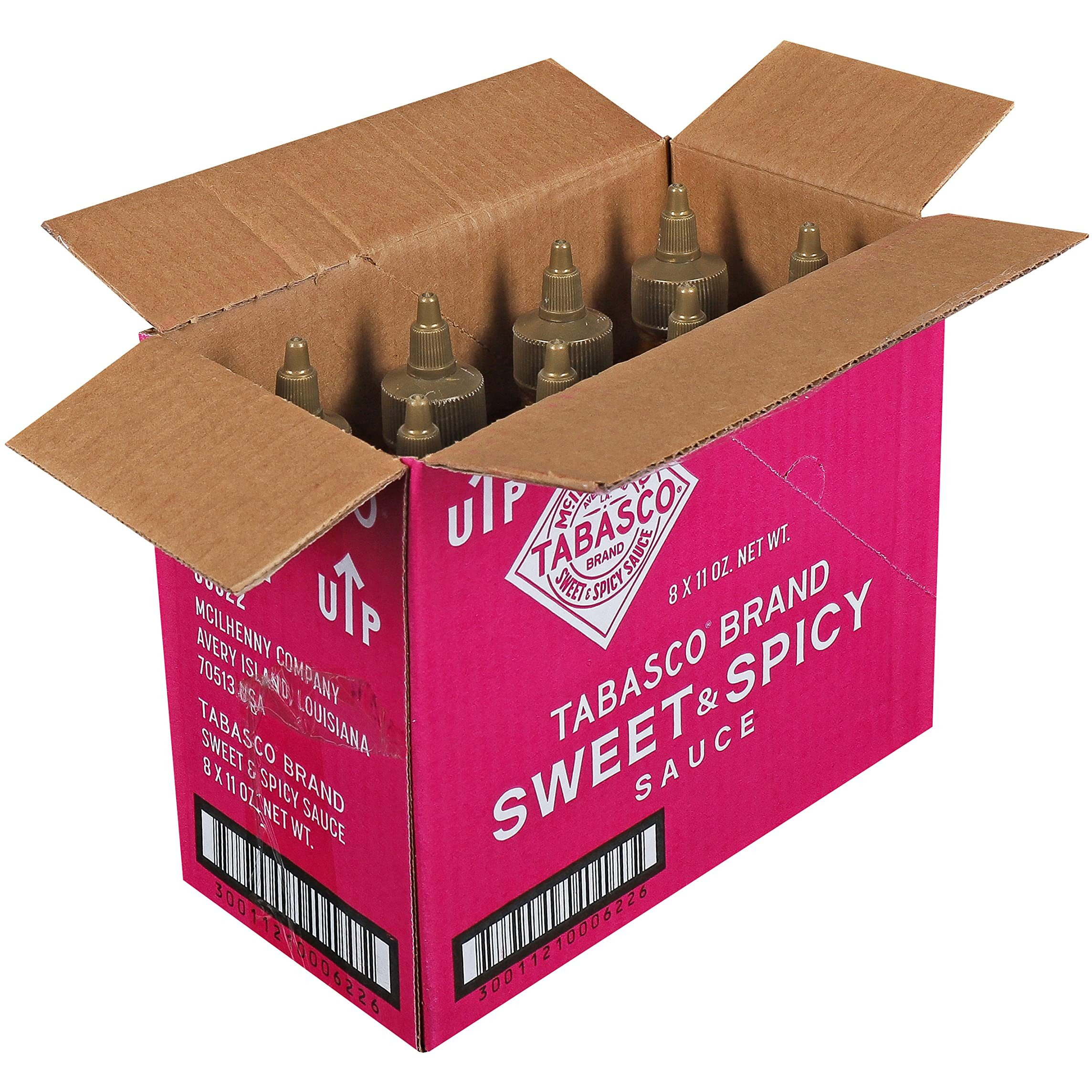 Tabasco Sweet & Spicy Sauce, Kosher, Gluten Free & Non-Gmo, 11 Ounce (Pack Of 8)