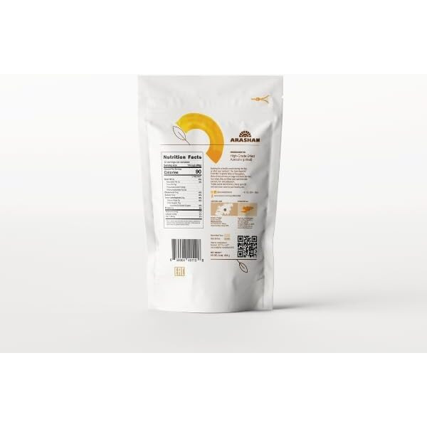 Arashan Natural Black Dried Apricots From Kyrgyzstan, 1Lb - Unsulphured, Sun-Dried, No-Added Sugar, Sweet And Tangy, Ideal For Snacking, Baking, And Nutritious Trail Mixes