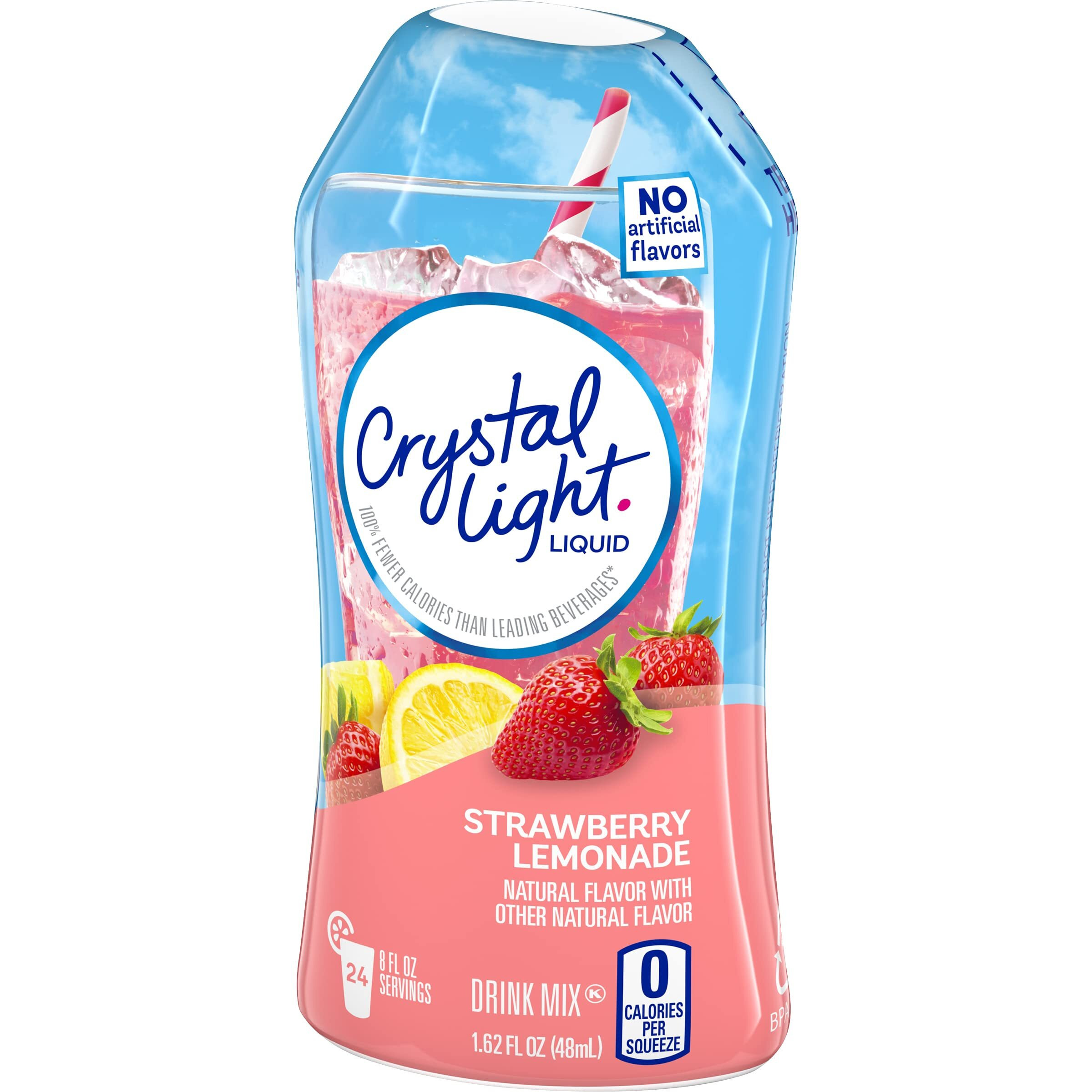 Crystal Light Liquid Drink Mix, Strawberry Lemonade, 1.62 Fl. Oz. (Pack Of 6)