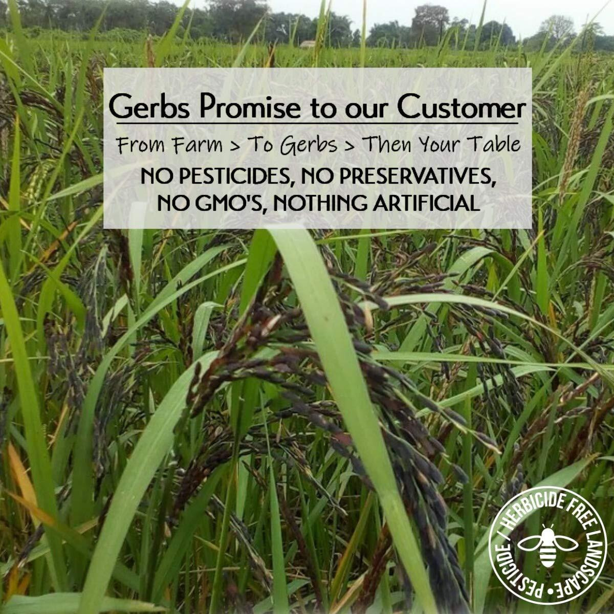 Gerbs Wild Black Rice 4 Lbs. | No Additives, Resealable Bag | Naturally Nutty & Chewy | Top 14 Allergen-Free