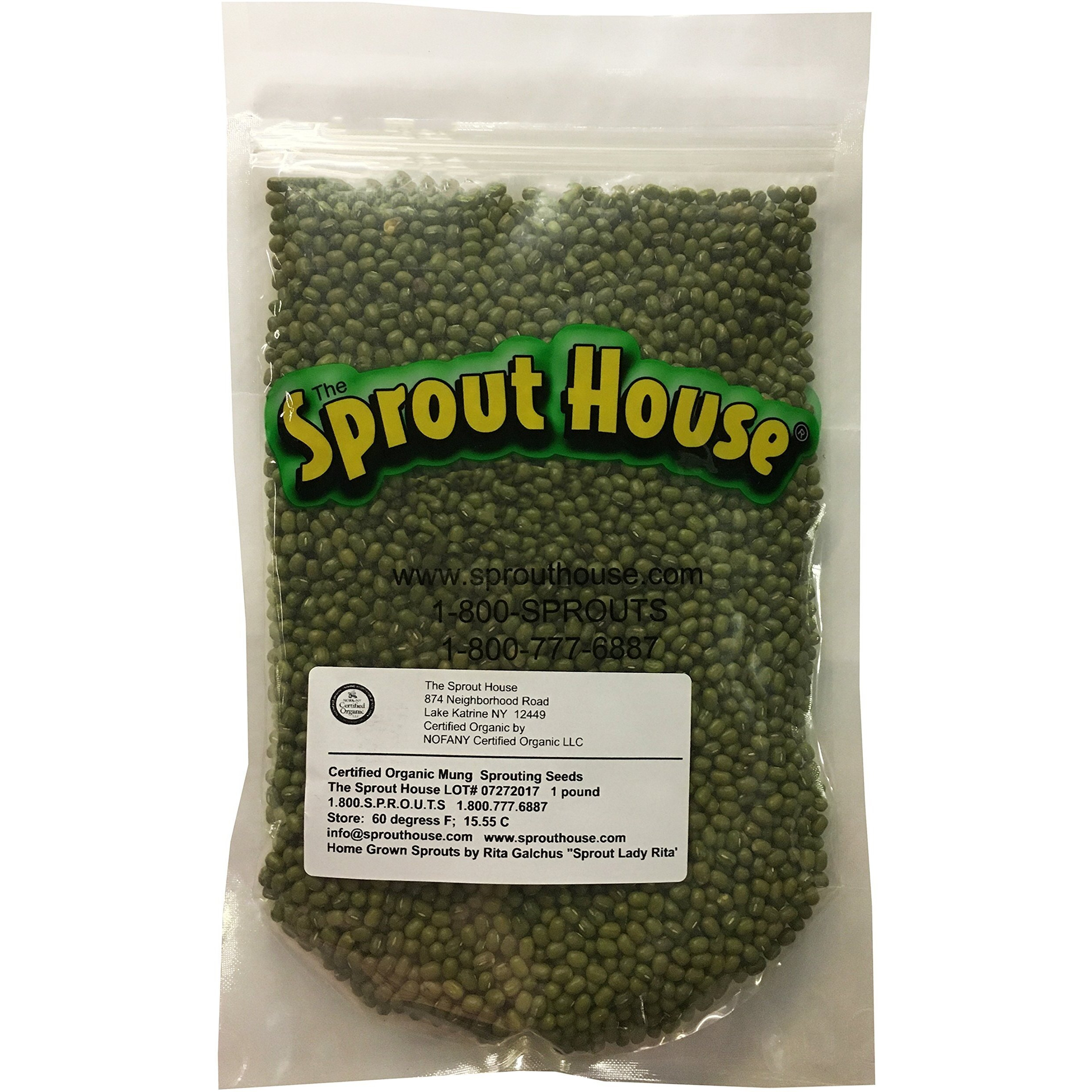 Organic Sprouting Seeds Mung Bean 1 Pound The Sprout House