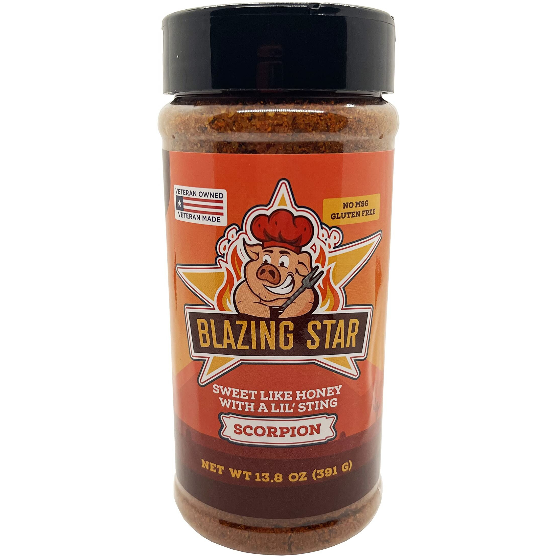 Blazing Star Bbq Scorpion Rub & Seasoning, Shaker Spice Mix 13.8 Oz
