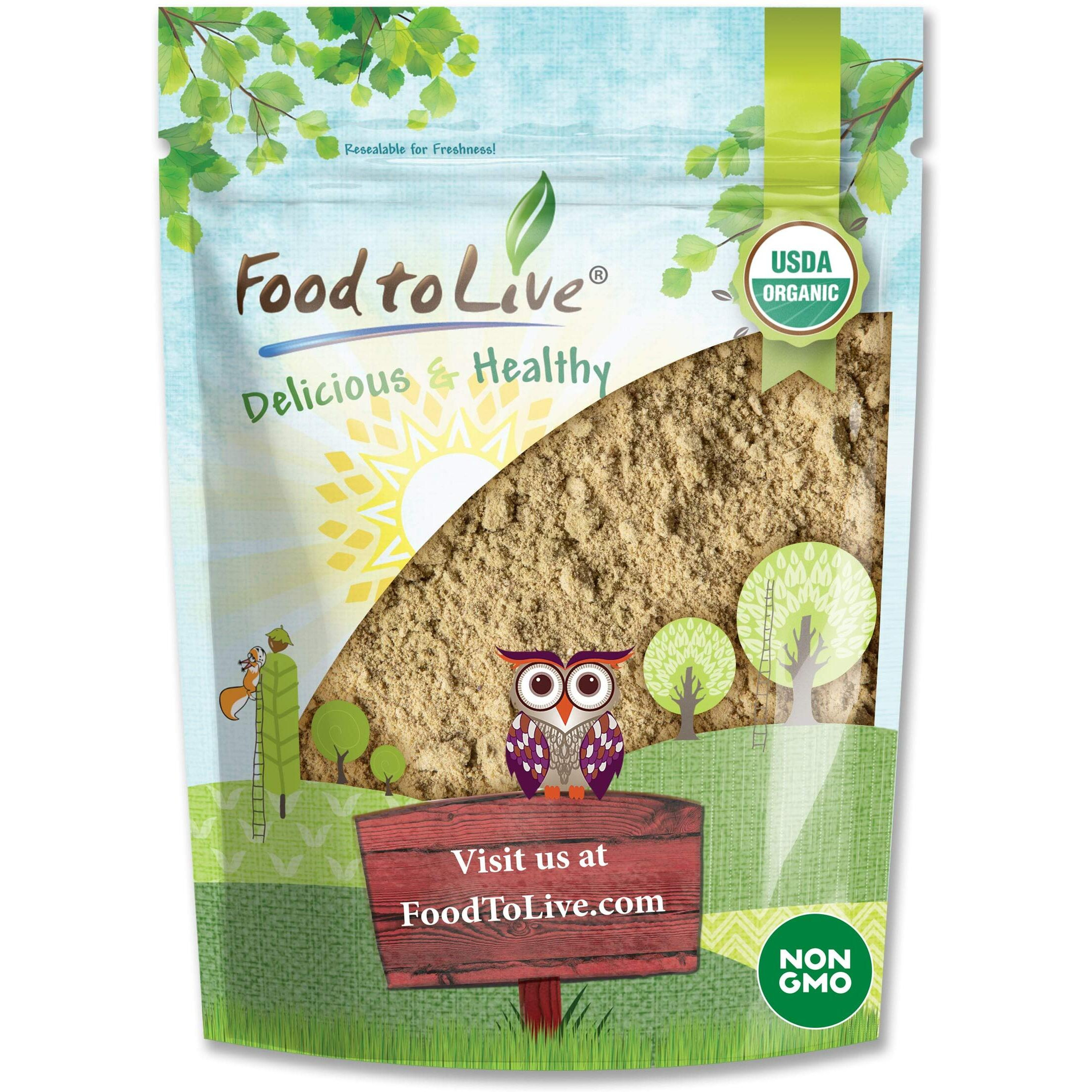 Food To Live Organic Toasted Pumpkin Seeds Protein Powder, 1.5 Pounds - 60% Protein, Non-Gmo, Pure, Plant Based,Vegan, Kosher, Bulk, Great For Baking, Drinks And Smoothies