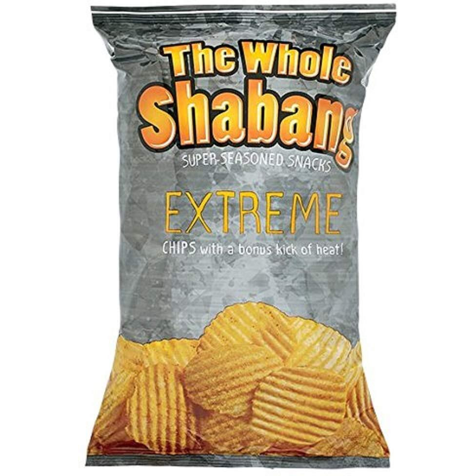 The Whole Shabang Potato Chips - 6 Oz. Bag (Extreme, 1 Bag) + Bonus Snack Clip