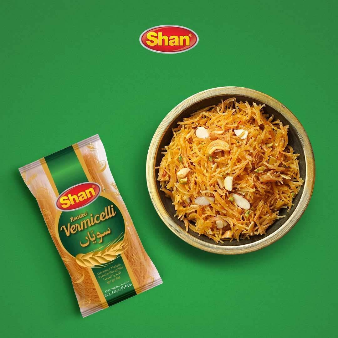 Shan - Roasted Vermicelli, 5.29 Oz (150G), Traditional Taste, Easy To Cook, Vegetarian (Pack Of 3)