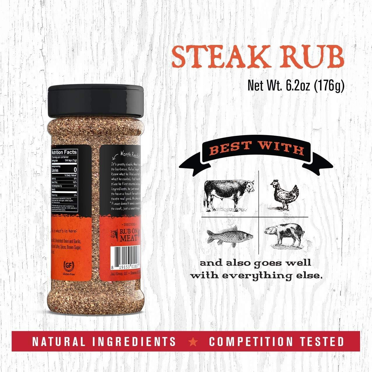 Rufus Teague Rub Steak, 6.2 Oz