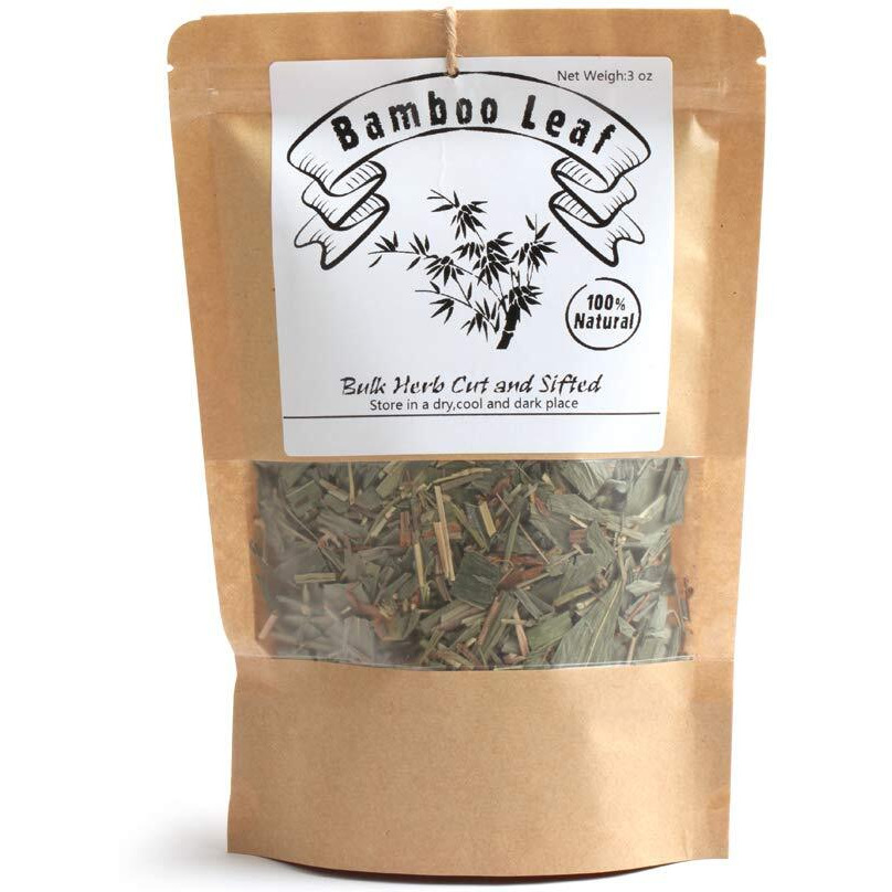 Eidolongreen [China Medicinal Herb] Bamboo Leaves Tea, Bamboo Tea, Organic Bamboo Leaf Tea, (Danzhuye//  ) Chinese Herbal Dried Loose Leaves 88G (3 Oz)