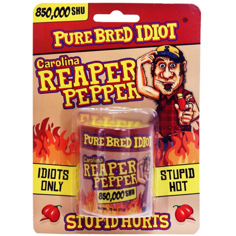Pure Bred Pure Ground Carolina Reaper Powder - Ultimate Hot Pepper Powder Gift - Try If You Dare
