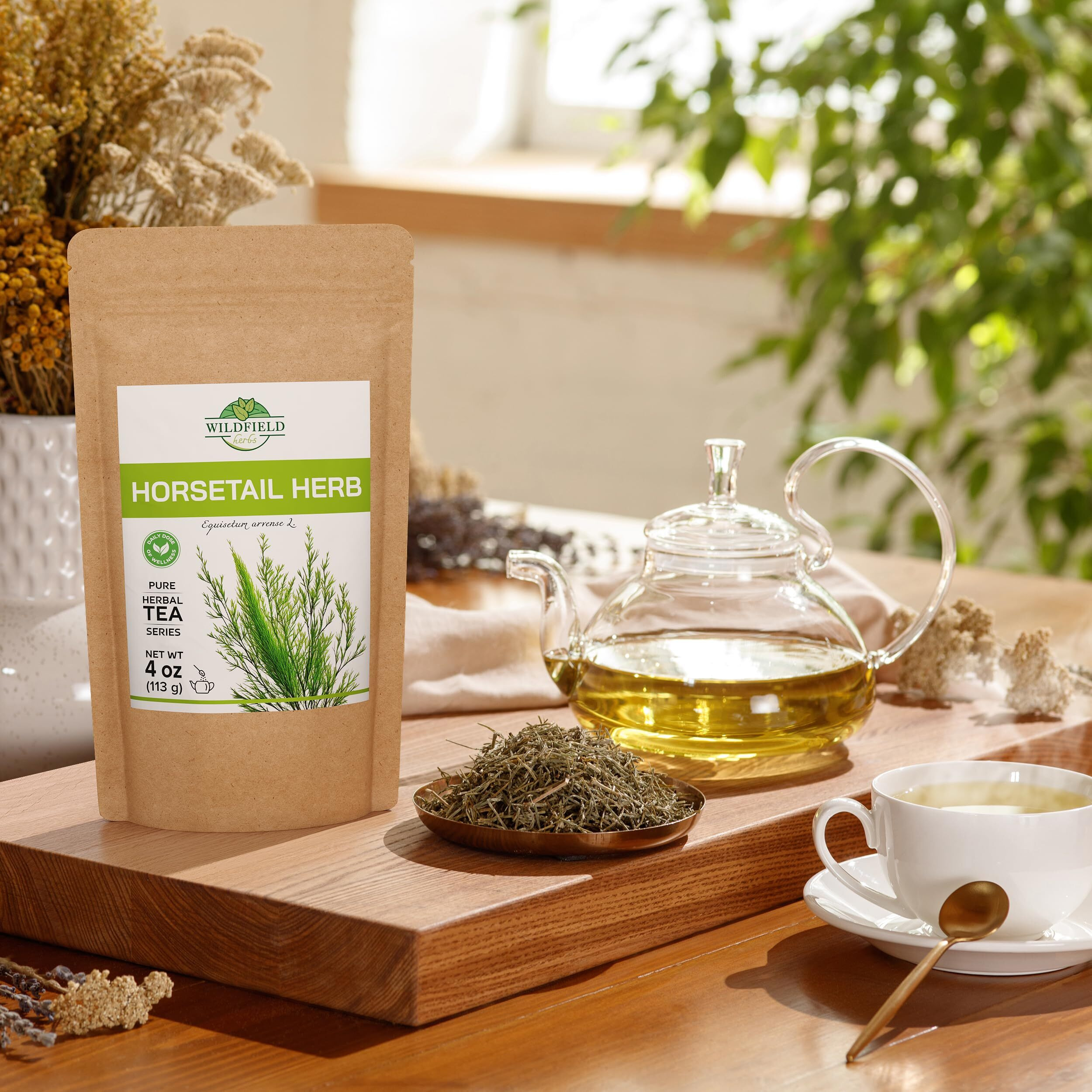4 Oz. Horsetail Herb Horsetail Tea Cola De Caballo Hierba Horse Tail (Equisetum Arvense) - 113G Field Horsetail Leaf Herb Tea