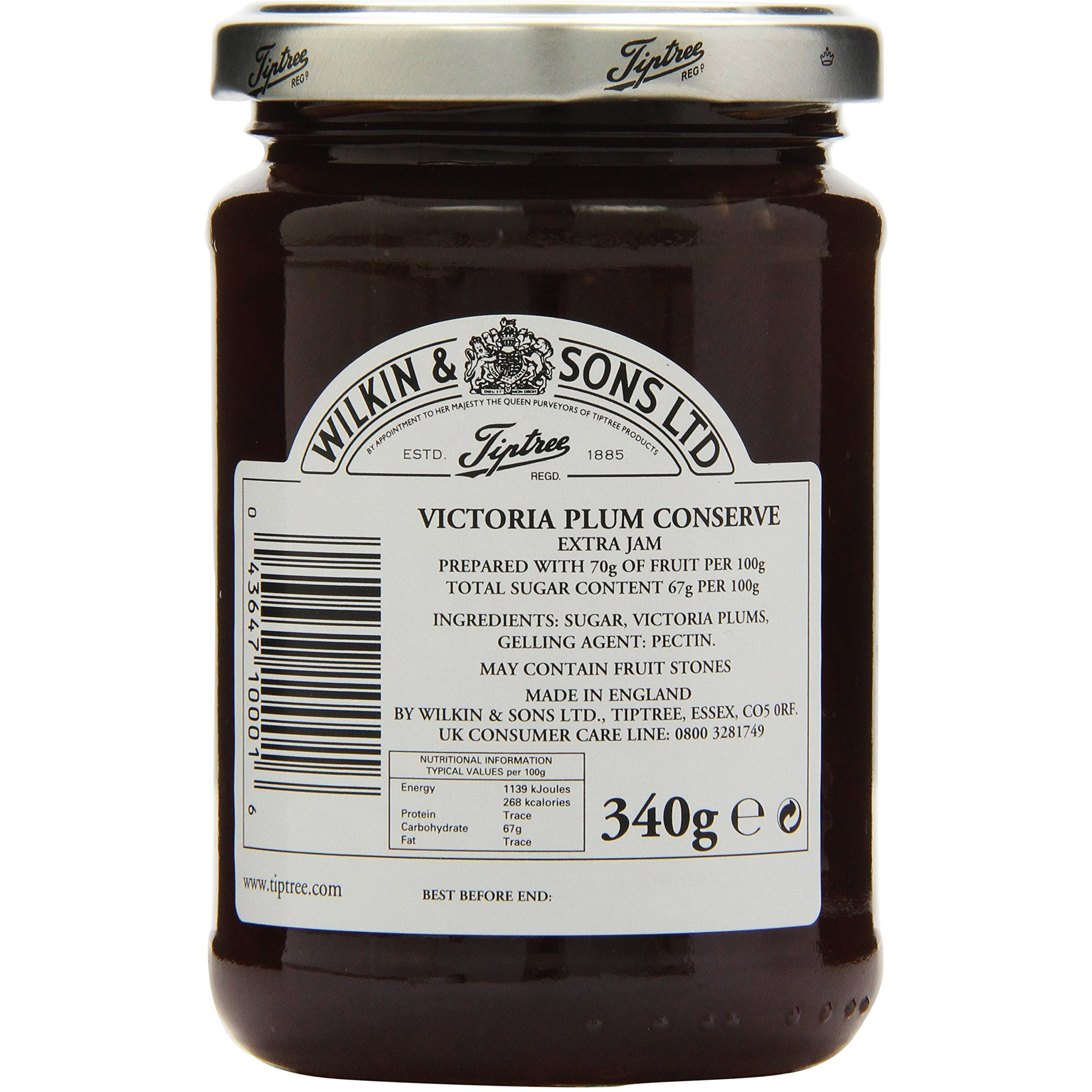 Tiptree Victoria Plum Preserve, 12 Ounce Jar
