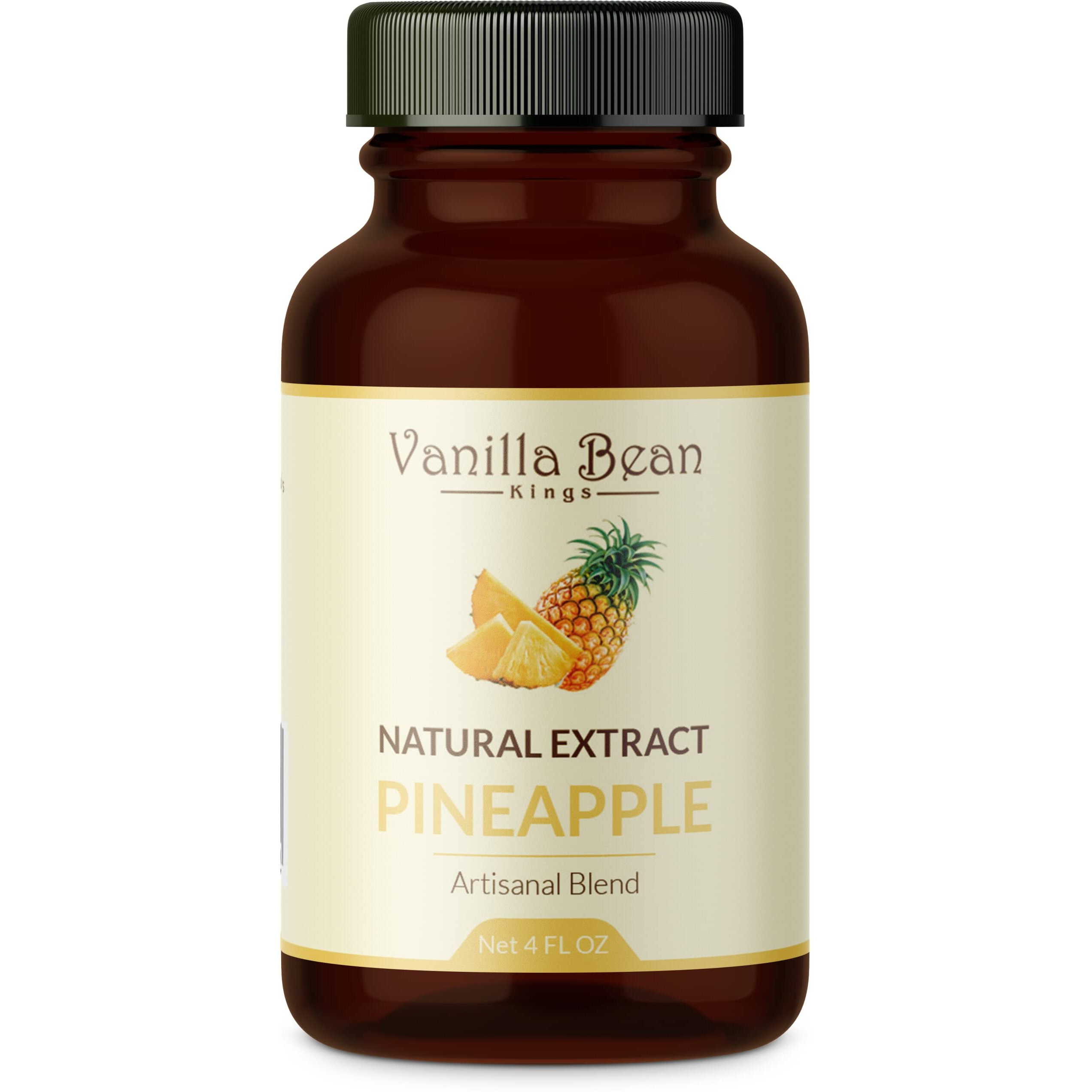 Natural Pineapple Extract For Baking And Flavoring - 4 Oz - Premium Quality Natural Flavors For Baked Goods, Desserts, & Cooking