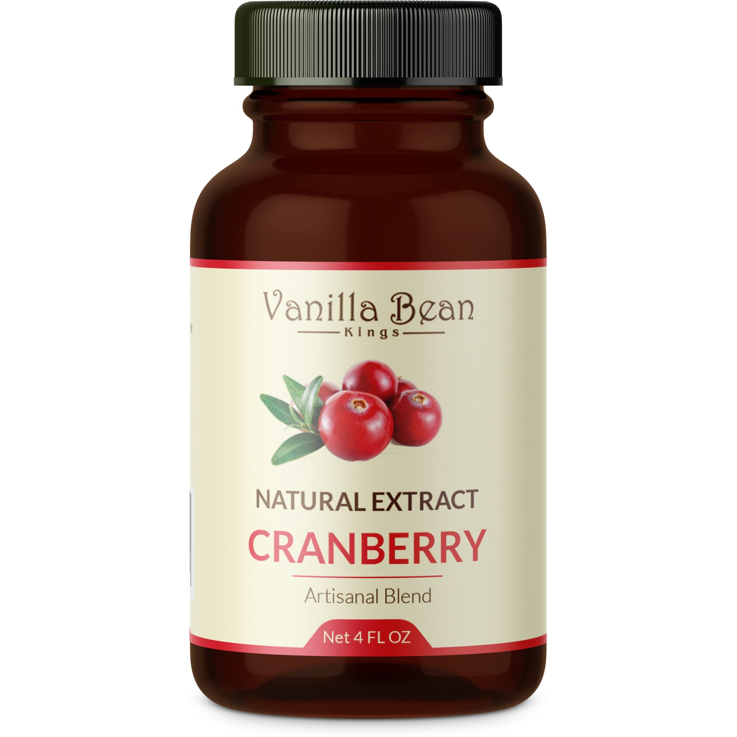 Natural Cranberry Extract For Baking And Flavoring - 4 Oz - Premium Quality Natural Flavors For Baked Goods, Desserts, & Cooking