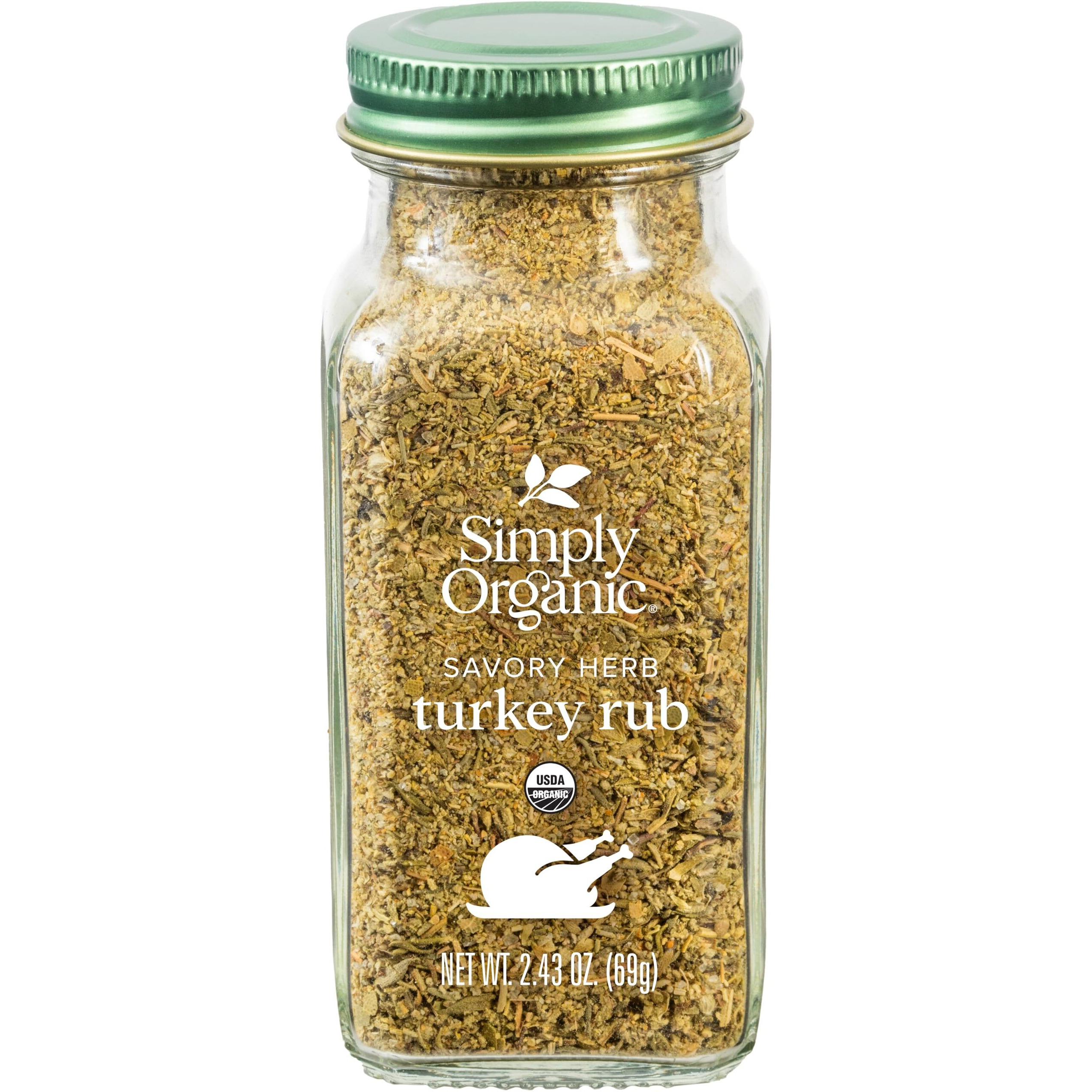 Simply Organic Turkey Rub, Certified Organic | 2.43 Oz