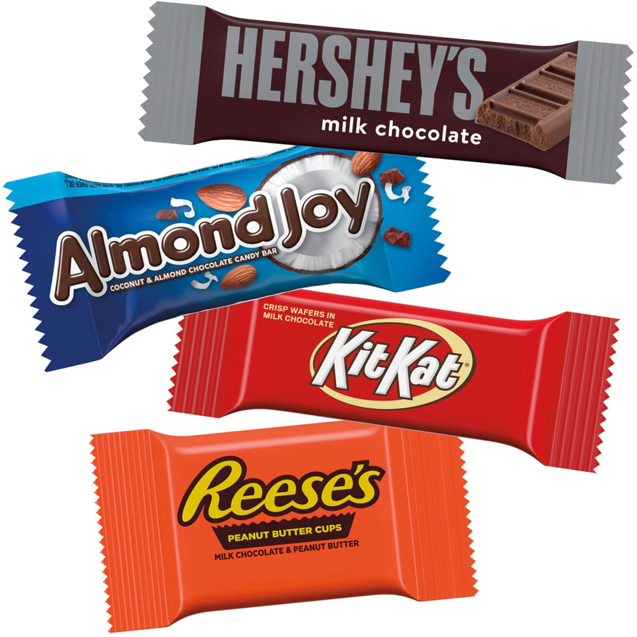 Hershey Assorted Chocolate Snack Size, Candy Bag, 15.57 Oz (30 Pieces)