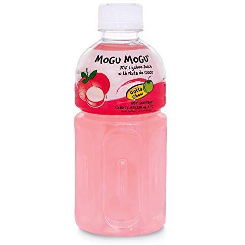 Mogu Mogu Fruit Juice With Nata De Coco, 6 Flavors, 6 Pack Bundle
