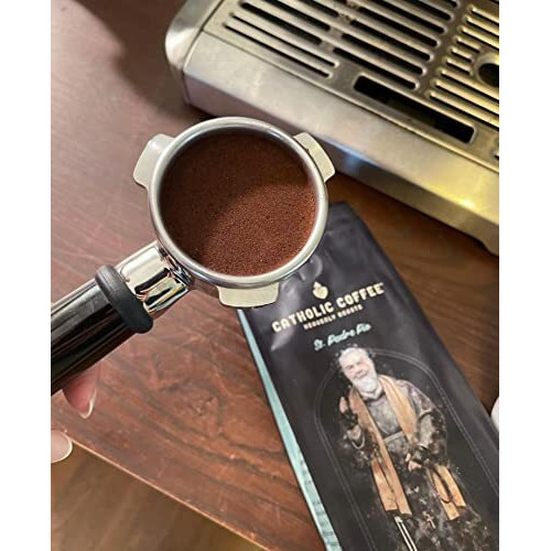 Padre Pio Medium Italian Blend Roast Coffee (Whole Bean) 12 Ounces