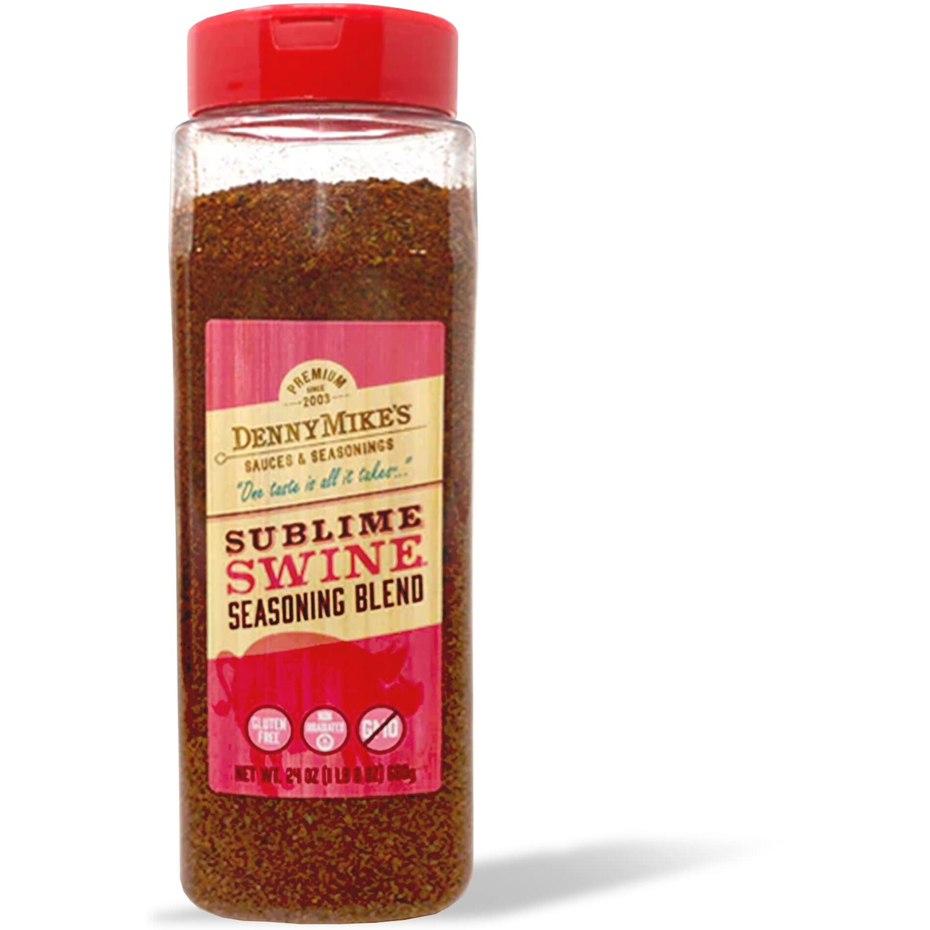 Dennymikes Sublime Swine Seasoning Blend, All Natural Spices And Seasonings, Low Sodium And Keto-Friendly Chili Seasoning Mix, Bbq Rub For Cooking, Smoking, And Grilling, 24 Oz